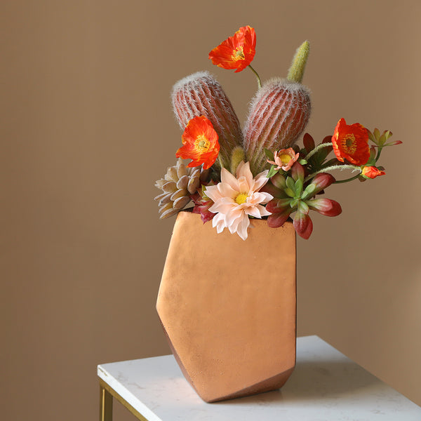 Potted Faux Cactus and Succulent Flower Arrangement - Staunton and Henry