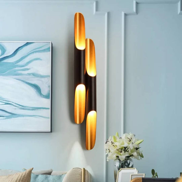 Black and Gold Wall Light - Staunton and Henry