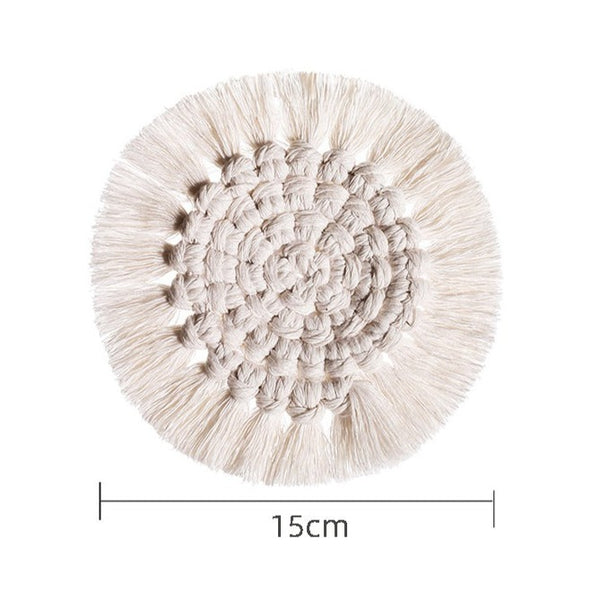 Macrame Coaster With Tassels - Staunton and Henry