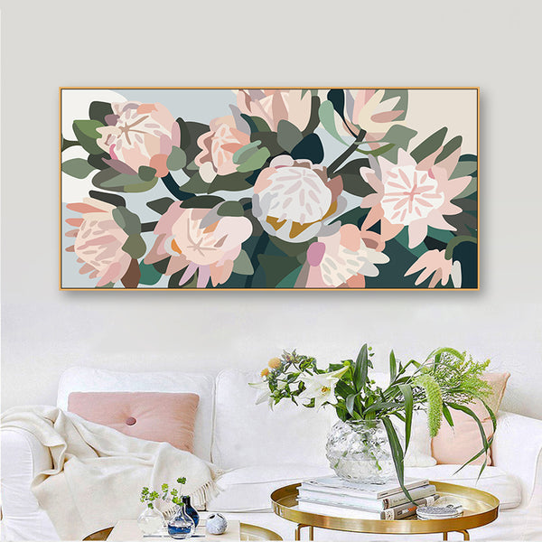 Colorful Flower Wall Art With Frame - Staunton and Henry