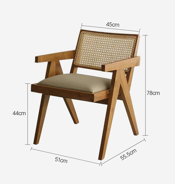 Replica Chandigarh Solid Wood Lounge Chair - Staunton and Henry