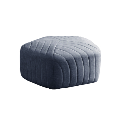 Modern Velvet Hexagon Ottoman - Staunton and Henry