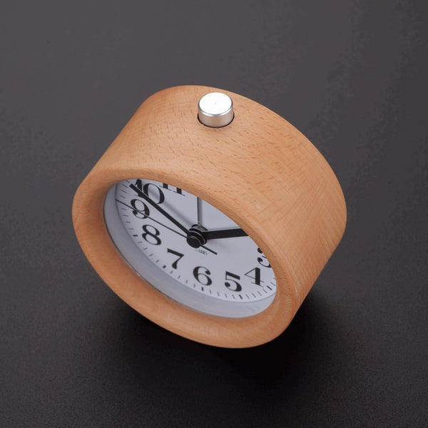 Modern Classic Alarm Clock with Beech Wood Frame - Staunton and Henry