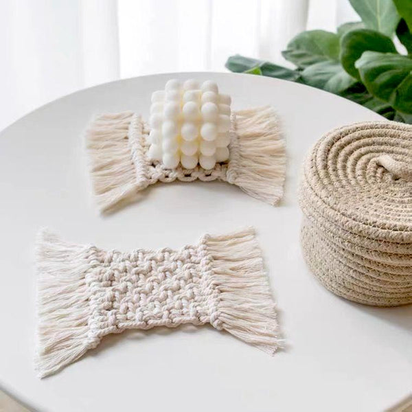 Macrame Coaster With Tassels - Staunton and Henry
