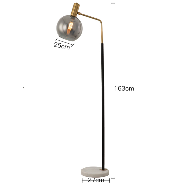 Orbit Glass Shade Floor Lamp - Staunton and Henry