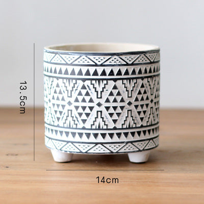 Modern Monochrome Plant Pots - Staunton and Henry