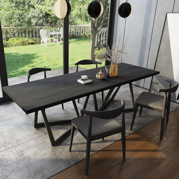 Otto Solid Wood and Metal Dining Table - Staunton and Henry
