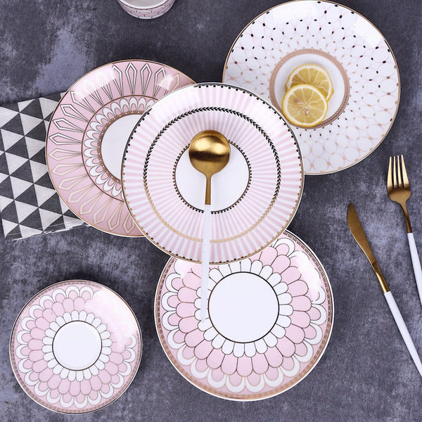 Gatsby Elegant Modern Dessert and Dinner Plates - Staunton and Henry