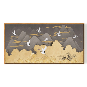 Ibis Oriental Mountain Wall Art With Frame - Staunton and Henry