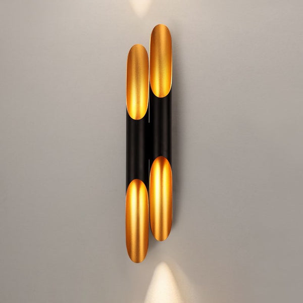 Black and Gold Wall Light - Staunton and Henry