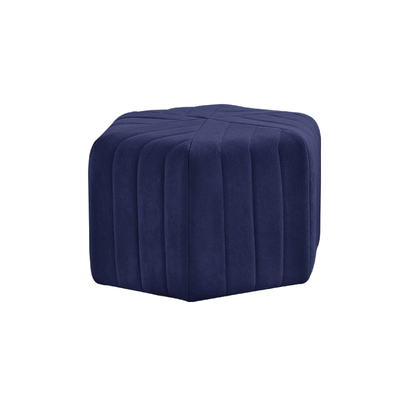 Modern Velvet Hexagon Ottoman - Staunton and Henry