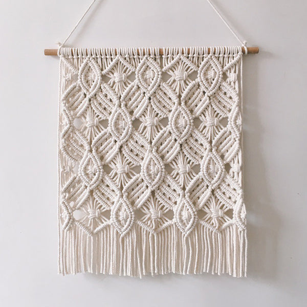 Off White Woven Wall Hanging Tapestry - Staunton and Henry