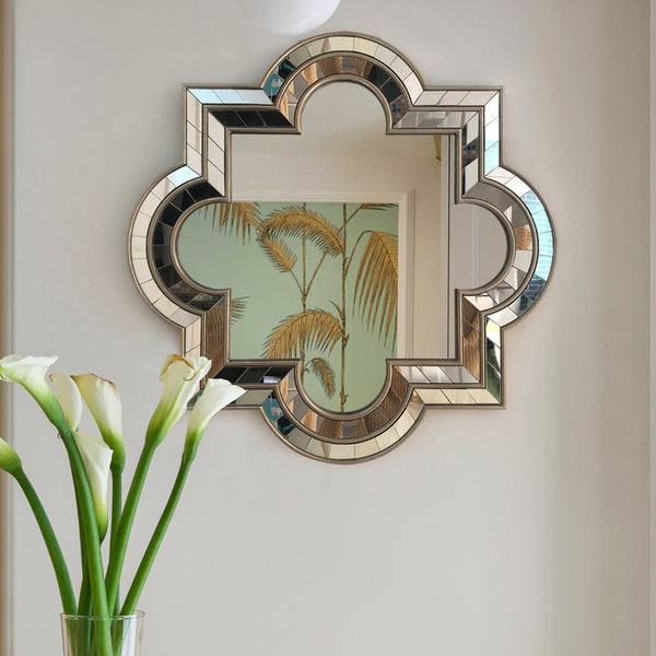 Cloverleaf Art Deco Decorative Wall Mirror - Staunton and Henry