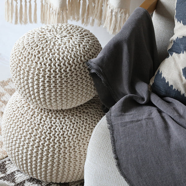 Chunky Knit Pouf - Staunton and Henry