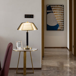 Future Deco Black and Brass Table Lamp - Staunton and Henry