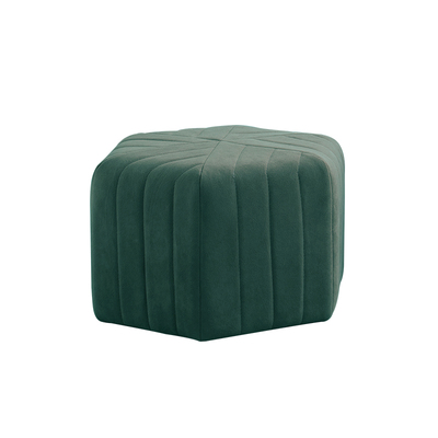 Modern Velvet Hexagon Ottoman - Staunton and Henry