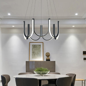 Modern Art Deco U Shape Chandelier - Staunton and Henry