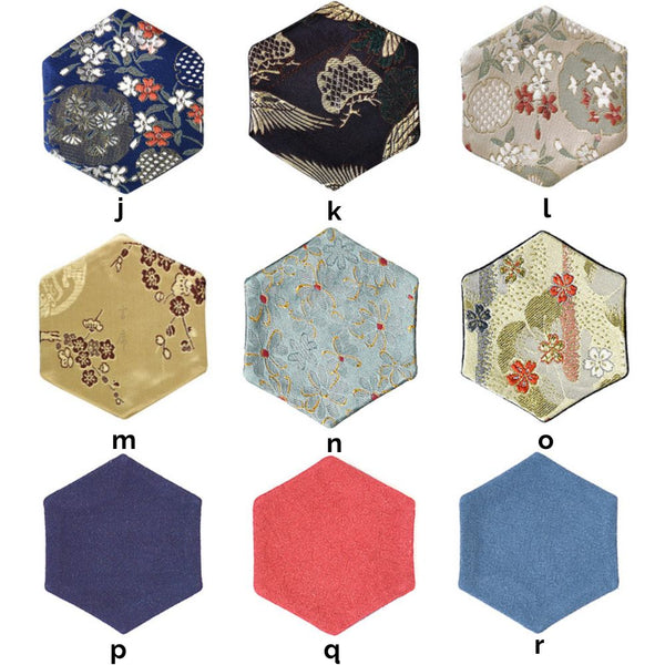 Oriental Silk Coasters - Set of 6 - Staunton and Henry