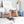 Load image into Gallery viewer, Modern Steel Blue and Gray Throw Cushion - Staunton and Henry