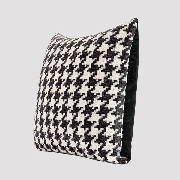 Hounds Tooth Pattern Throw Cushion - Staunton and Henry