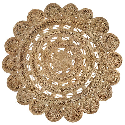 Rosetta Round Hemp Rug - Staunton and Henry