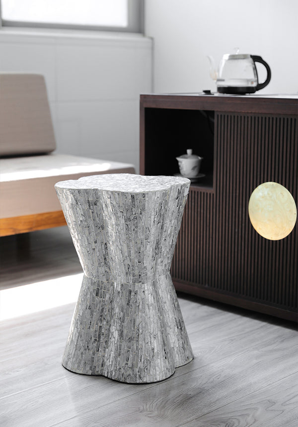 Clover Leaf Mother of Pearl Side Table - Staunton and Henry