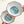Load image into Gallery viewer, Ako Blue and Red Japanese Octagonal Serving Bowls - Staunton and Henry