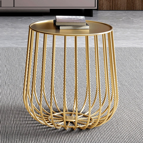 Round Metal Frame Side Table - Staunton and Henry