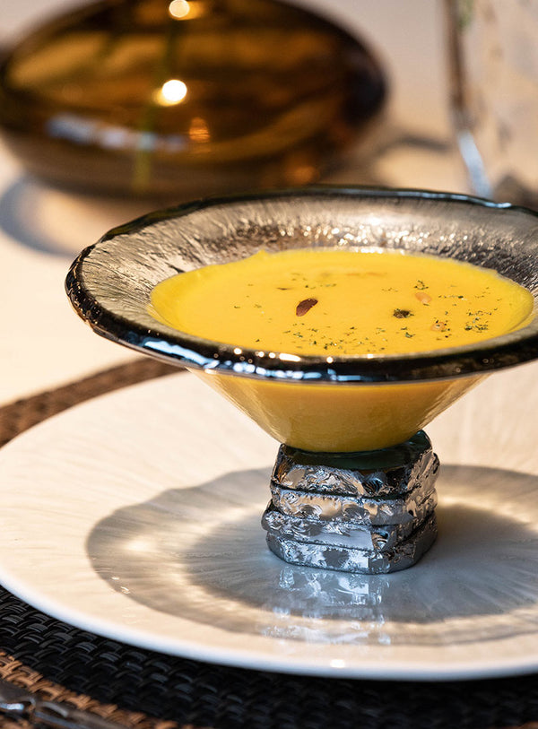 Metal and Glass Dessert Bowl - Staunton and Henry