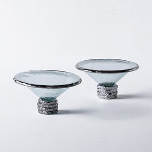 Metal and Glass Dessert Bowl - Staunton and Henry