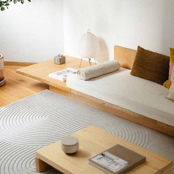 Texturised Cream Woven Rug - Staunton and Henry