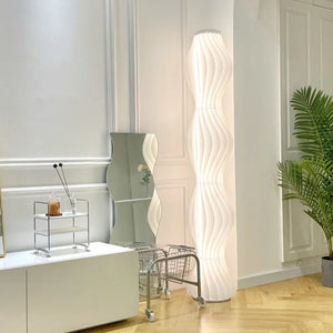 Aurora White Floor Lamp - Staunton and Henry