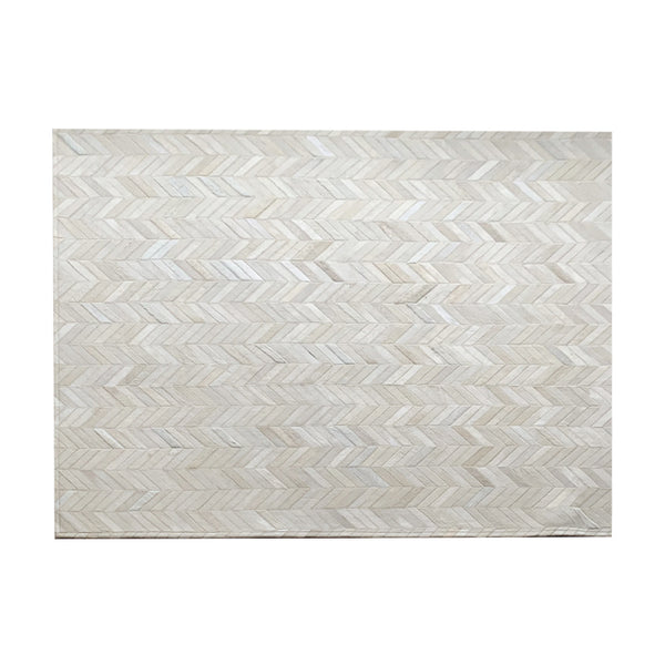 Cream Patchwork Cowhide Rug - Staunton and Henry