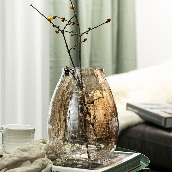 Distressed Look Glass Vases - Staunton and Henry