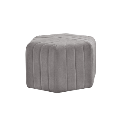 Modern Velvet Hexagon Ottoman - Staunton and Henry