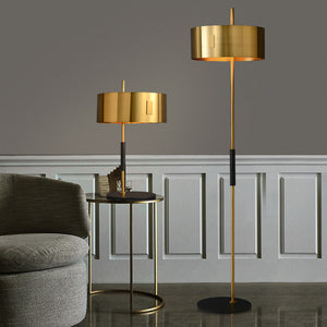 Mondo Gold and Black Floor Lamp - Staunton and Henry