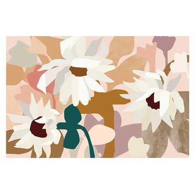 Colorful Flower Wall Art With Frame - Staunton and Henry