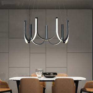 Modern Art Deco U Shape Chandelier - Staunton and Henry