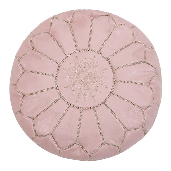 Moroccan Leather Pouf - Staunton and Henry