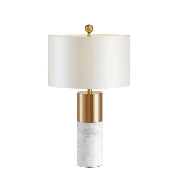 Uma Marble Table Lamp With Gold Trim - Staunton and Henry
