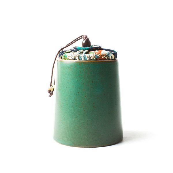 Jade Green Oriental Tea Canister - Staunton and Henry