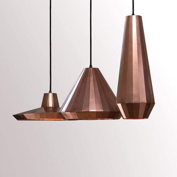 Geometric Copper Pendant Light - Staunton and Henry