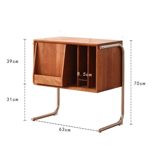 Nova Solid Wood Bookcase Side Table Cabinet - Staunton and Henry