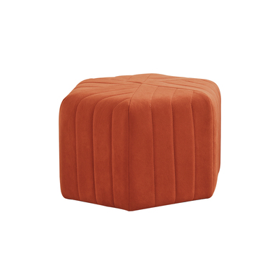 Modern Velvet Hexagon Ottoman - Staunton and Henry