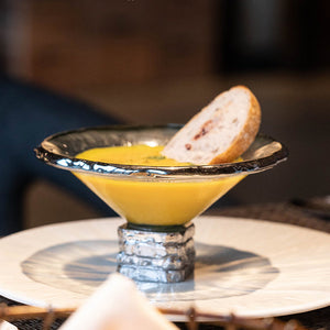 Metal and Glass Dessert Bowl - Staunton and Henry