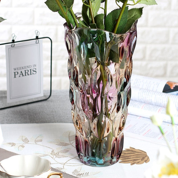 Multicoloured Glass Vase - Staunton and Henry