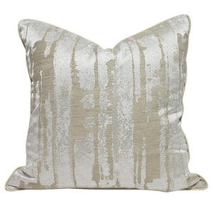 Modern Abstract Beige Throw Cushion - Staunton and Henry