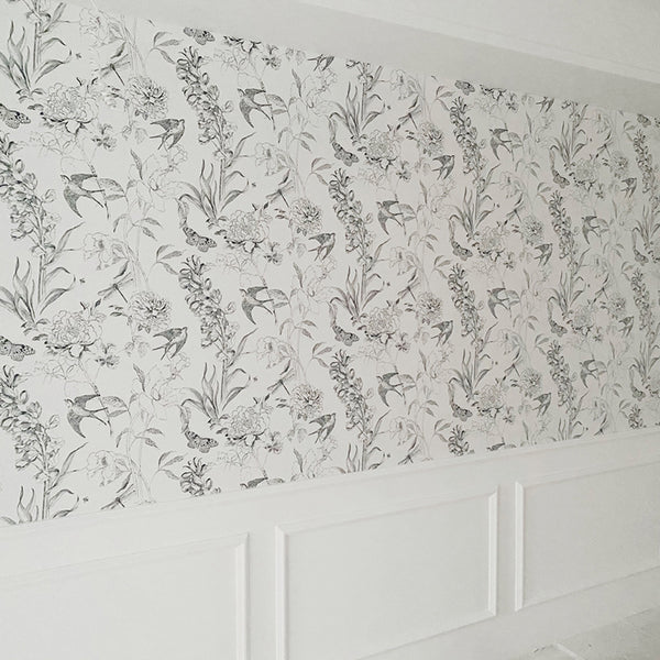 Monochrome Forest Wall Mural - Staunton and Henry