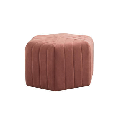 Modern Velvet Hexagon Ottoman - Staunton and Henry