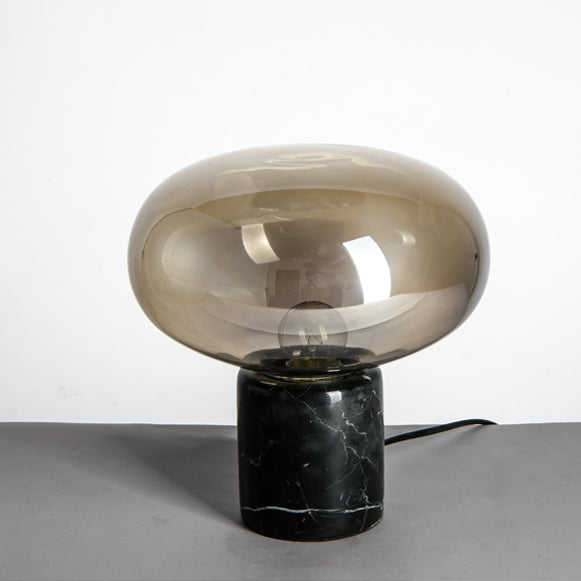 Joelle Oval Glass and Marble Table Lamp - Staunton and Henry